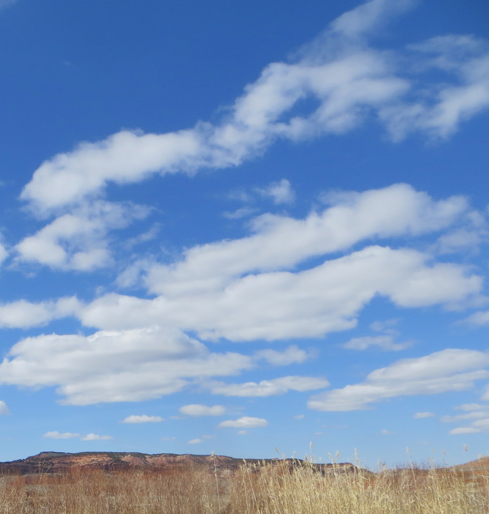 blue sky in Wyoming